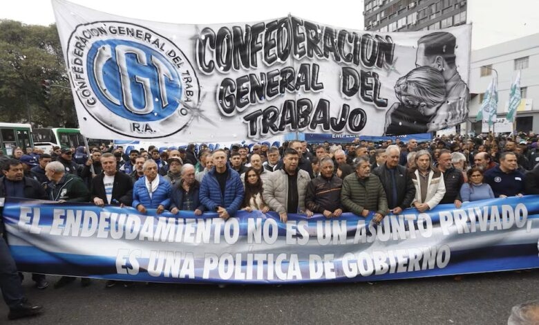 marcha de la cgt endeudados