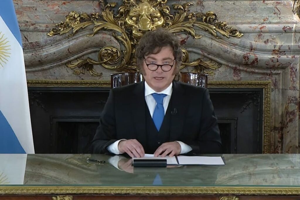 milei en cadena nacional