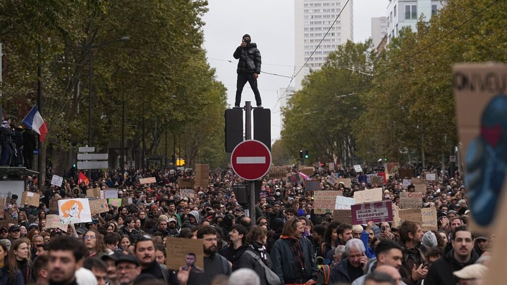 francia marchas de protestas