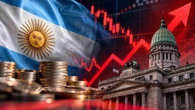 El riesgo país  trepó casi 7% y superó los 760 puntos